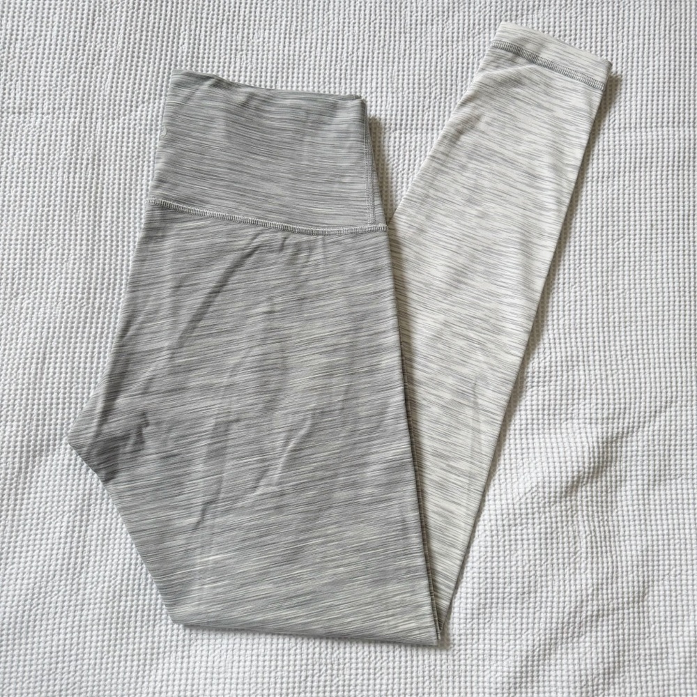 Women's Gray and Cream Leggings